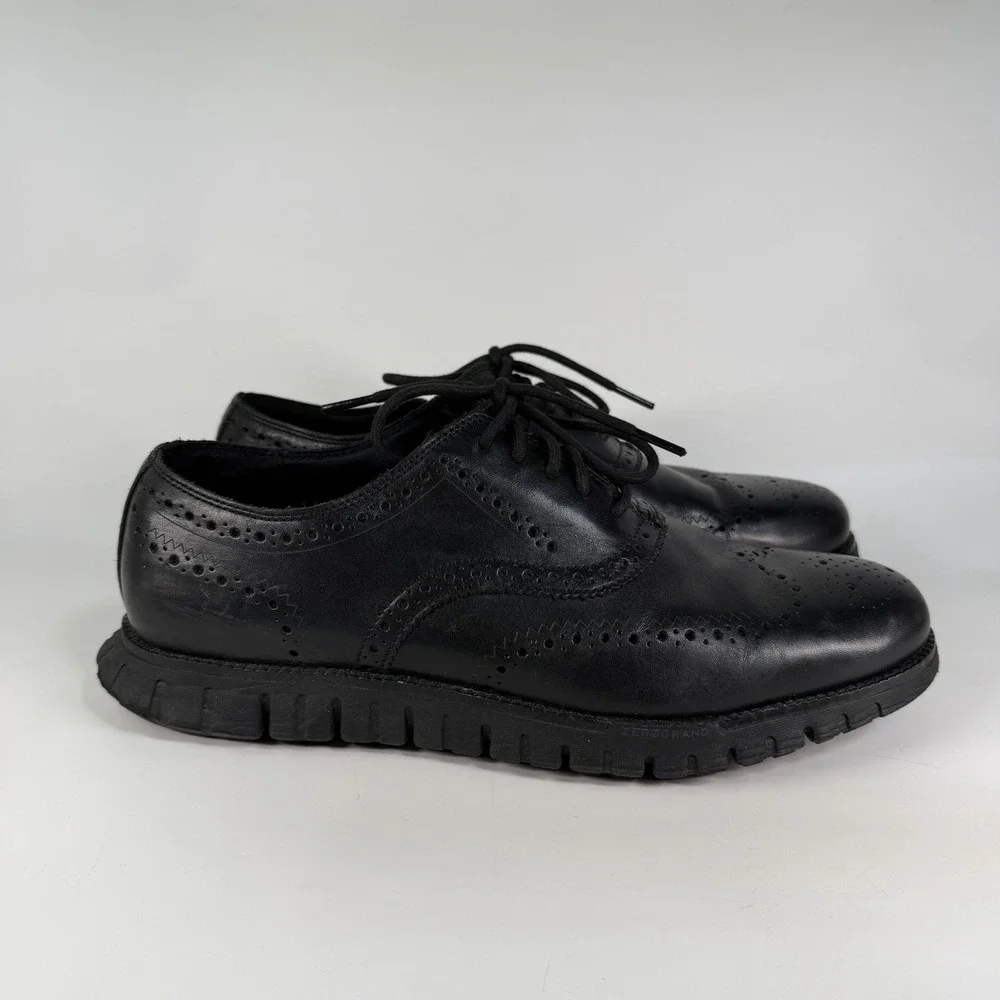 Cole Haan ZERØGRAND Remastered Mens 10.5 Wide Wingtip Oxfords Brogue C39601 Comf